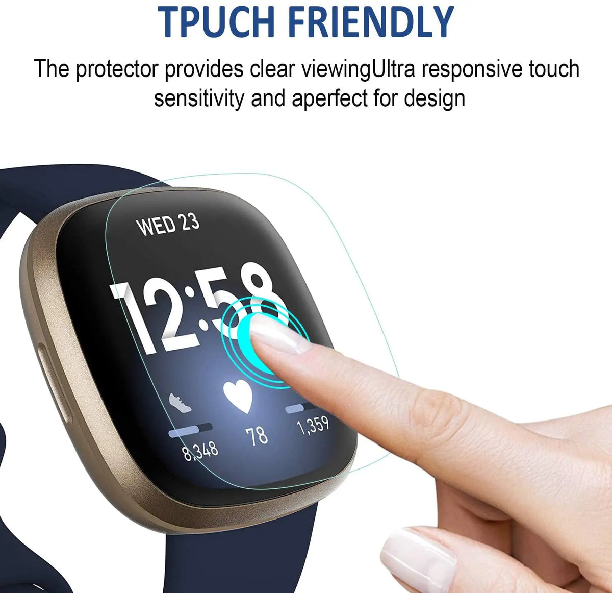 1 Pack TPU Screen Protector Film B57 Y68 D20 Watch Films HD Hydrogel Screen Protective Smartwatch Screen Protective Films
